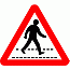 Road Signs | triangular warning signs | Pedestrian Crossing