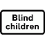 Road Signs | Supplementary Plates | 547.7 Blind children