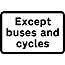 Road Signs | Supplementary Plates | 954.3 Bus_cycle