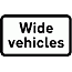 Road Signs | Supplementary Plates | 553.2 Wide vehicles