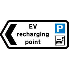 Road Signs | EV Charging Signs | EV Recharging Point Chevron Left