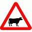 Road Signs | triangular warning signs | 548 Beware of Cattle