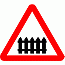 Road Signs | triangular warning signs | 770 Crossing barrier Ahead