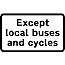 Road Signs | Supplementary Plates | 954.3 Bus_cycle 2