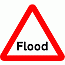 Road Signs | triangular warning signs | 554 Flood Warning Sign