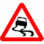 Road Signs | triangular warning signs | 557 Slippery road