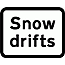 Road Signs | Supplementary Plates | 554.3 Snow drifts