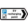 Road Signs | EV Charging Signs | 660.9 EV recharging Point Chevron Right