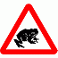 Road Signs | triangular warning signs | 551.1 Beware of Toads crossing