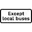 Road Signs | Supplementary Plates | 954.2 Local buses