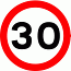 Road Signs | Speed Limit Signs | 670 Maximum Speed 30mph