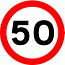 Road Signs | Speed Limit Signs | 670 Maximum Speed 50mph