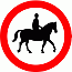 Road Signs | Circular Giving Orders | 622.6 No horses