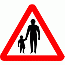 Road Signs | triangular warning signs | 544.1 Pedestrians in road