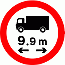 Road Signs | Width or Height Restriction | 629.1 Vehicle length