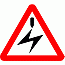 Road Signs | triangular warning signs | 779 Beware of Overhead cable