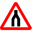 Road Signs | triangular warning signs | 520 Dual Carriageway ends ahead