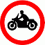 Road Signs | Circular Giving Orders | 619.2 Motorcycles Prohibited