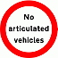 Road Signs | Circular Giving Orders | 622.4 No Articulated Vehicles