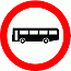 Road Signs | Circular Giving Orders | 952 No buses