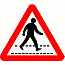 Road Signs | triangular warning signs | 544 Pedestrian Crossing