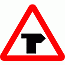 Road Signs | triangular warning signs | 505.1 T junction Ahead 2