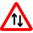 Road Signs | triangular warning signs | 521 Two-way traffic