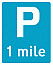 Road Signs | Parking Management | 2501 Parking X miles ahead