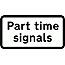 Road Signs | Supplementary Plates | 543.1 Part time