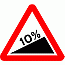 Road Signs | triangular warning signs | 524.1 Steep hill upwards