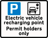 Road Signs | EV Charging Signs | 660.9 EV Permit Holders Only