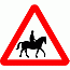 Road Signs | triangular warning signs | 550.1 Beware of Accompanied Horses