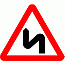 Road Signs | triangular warning signs | 513 Double bend first to left