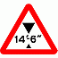 Road Signs | Width or Height Restriction | 530 Max headroom ft