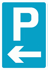 Parking arrow left (Parking Signs)