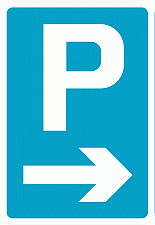 Parking arrow right (Parking Signs)