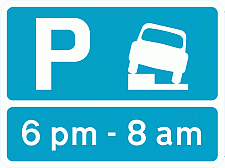 Partial parking permitted (Parking Signs)