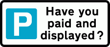 Pay and display (Parking Signs)